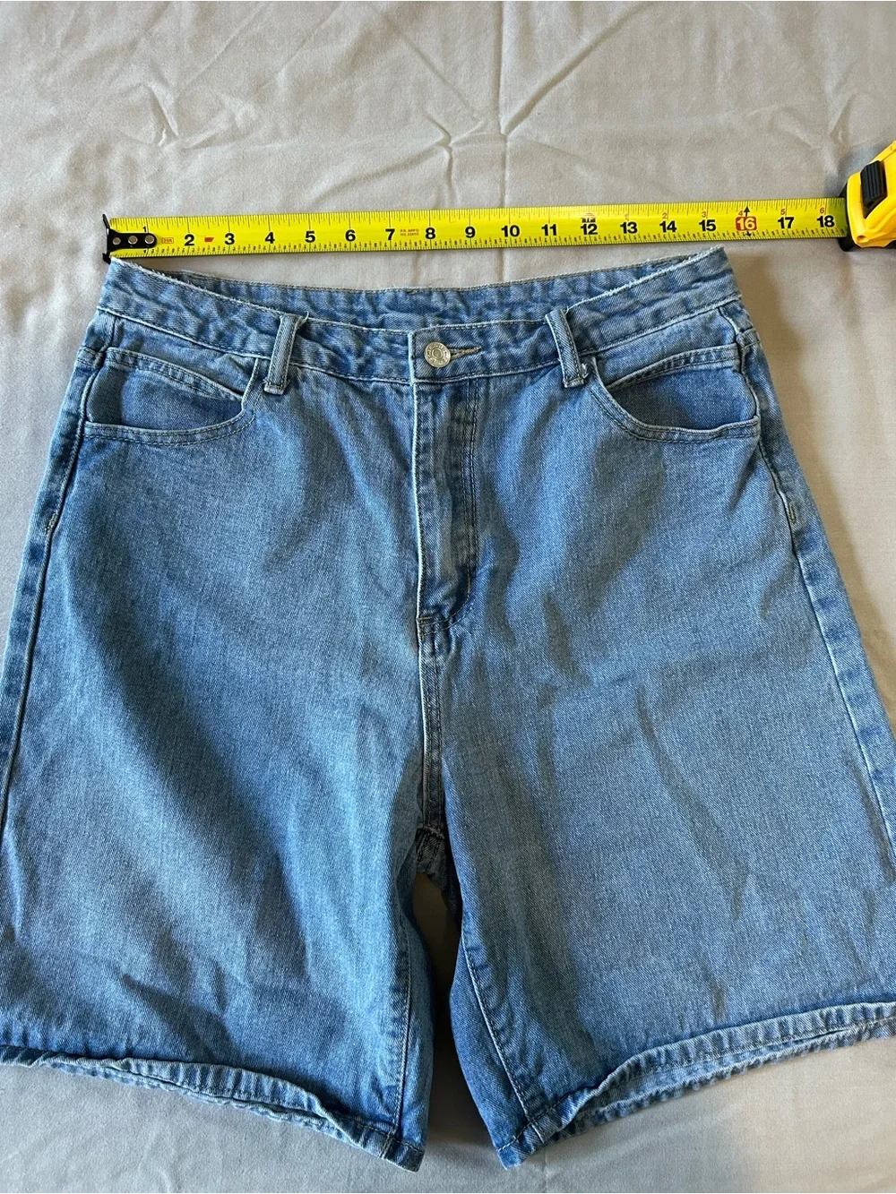 Women’s Bermuda Light Blue Long Denim Jean Shorts